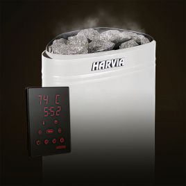 Электрическая печь Harvia Delta D36XE Steel, выносной пульт в комплекте