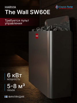 Печь для сауны электрическая 220в Harvia The Wall SW60E