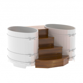 Подиум на 2 купели Bentwood 0,8Х1,42